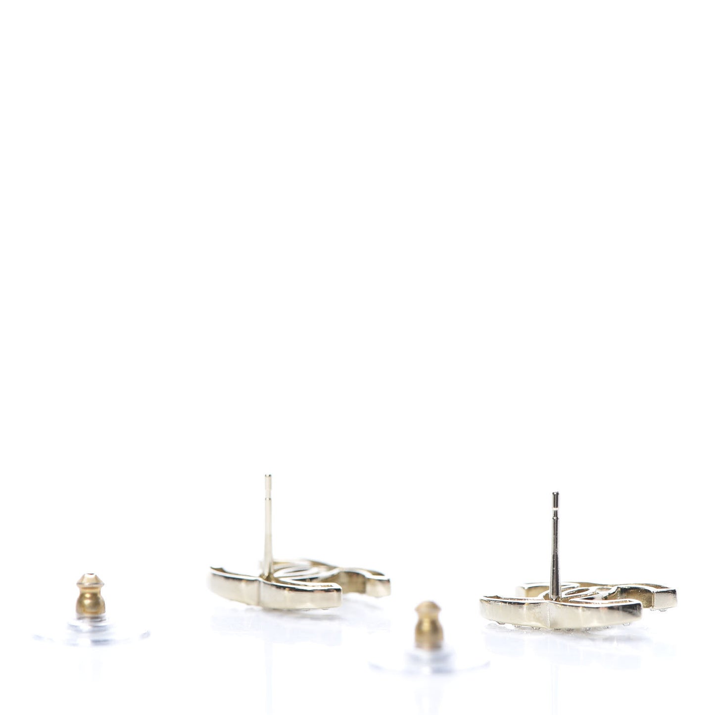 Crystal CC Large Earrings Gold