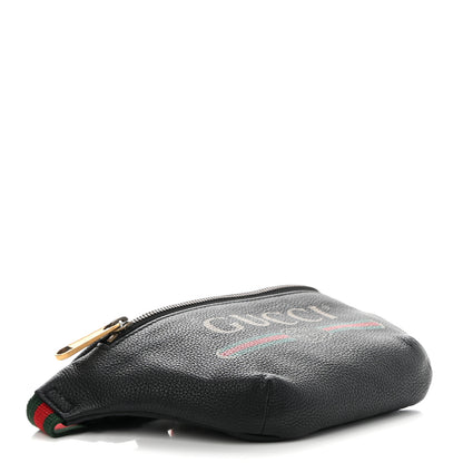 Gucci Grained Calfskin Small Logo Belt Bag Black 4 of 10