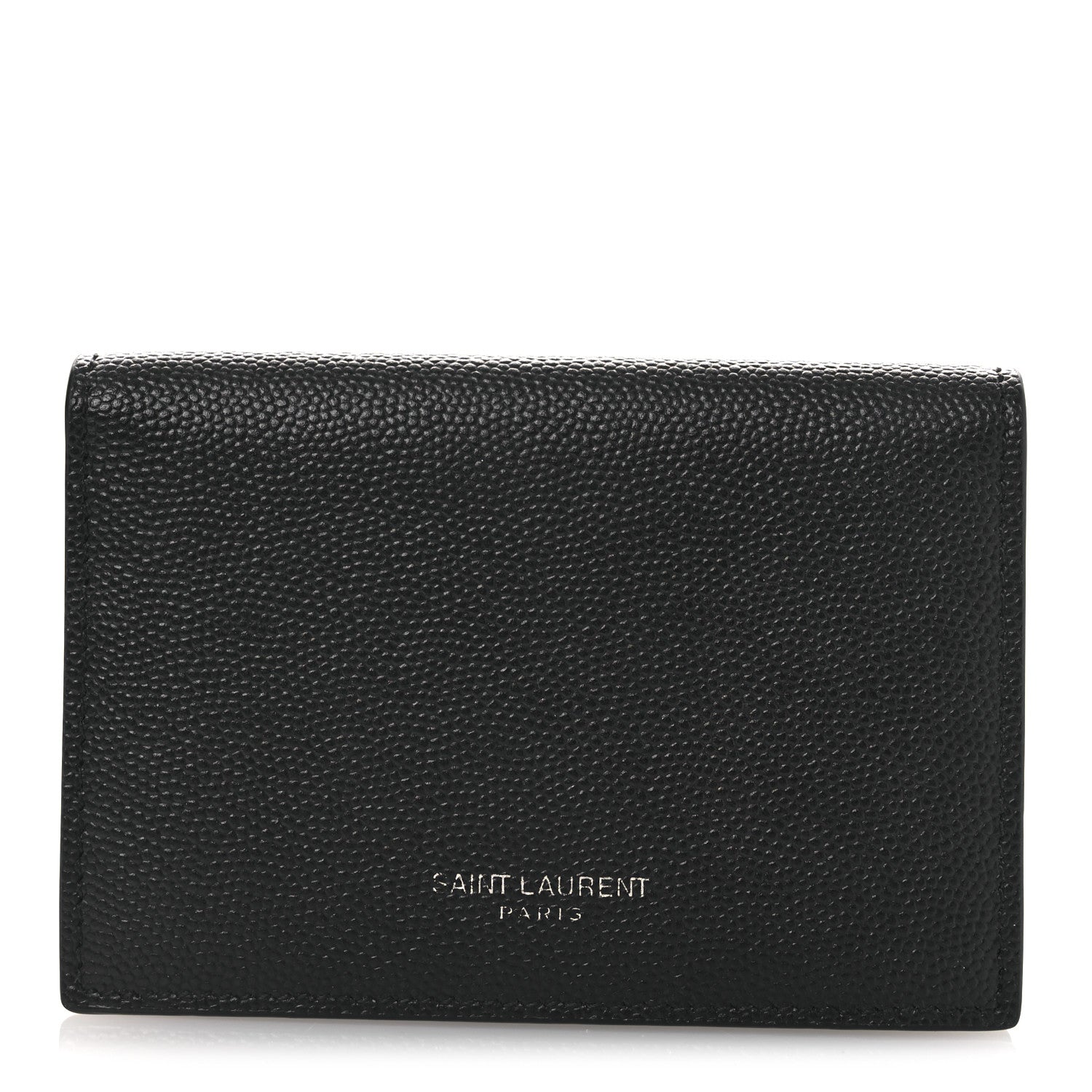 Saint Laurent Grain De Poudre Business Card Case Black 1 of 9