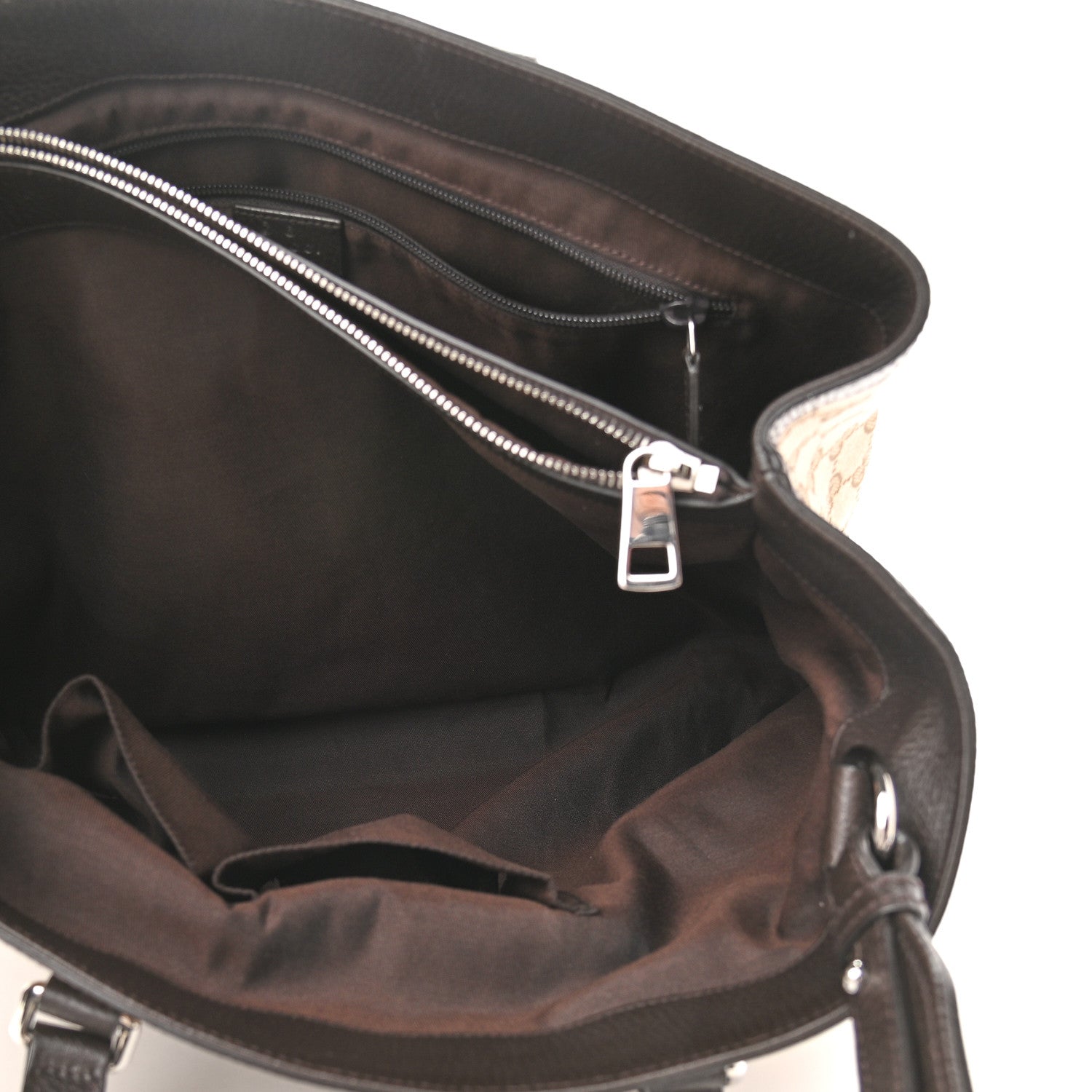 Gucci GG Monogram Large Joy Tote Bag Dark Brown 6 of 10