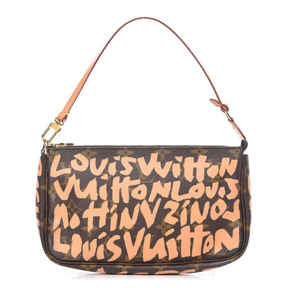 Louis Vuitton Monogram Graffiti Pochette Accessories Peach 1 of 9
