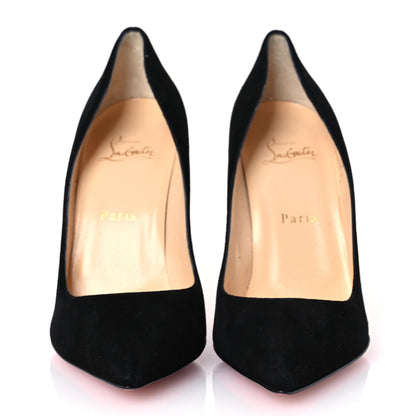 Christian Louboutin Suede Pigalle Follies 100 Pumps 39.5 Black 3 of 11