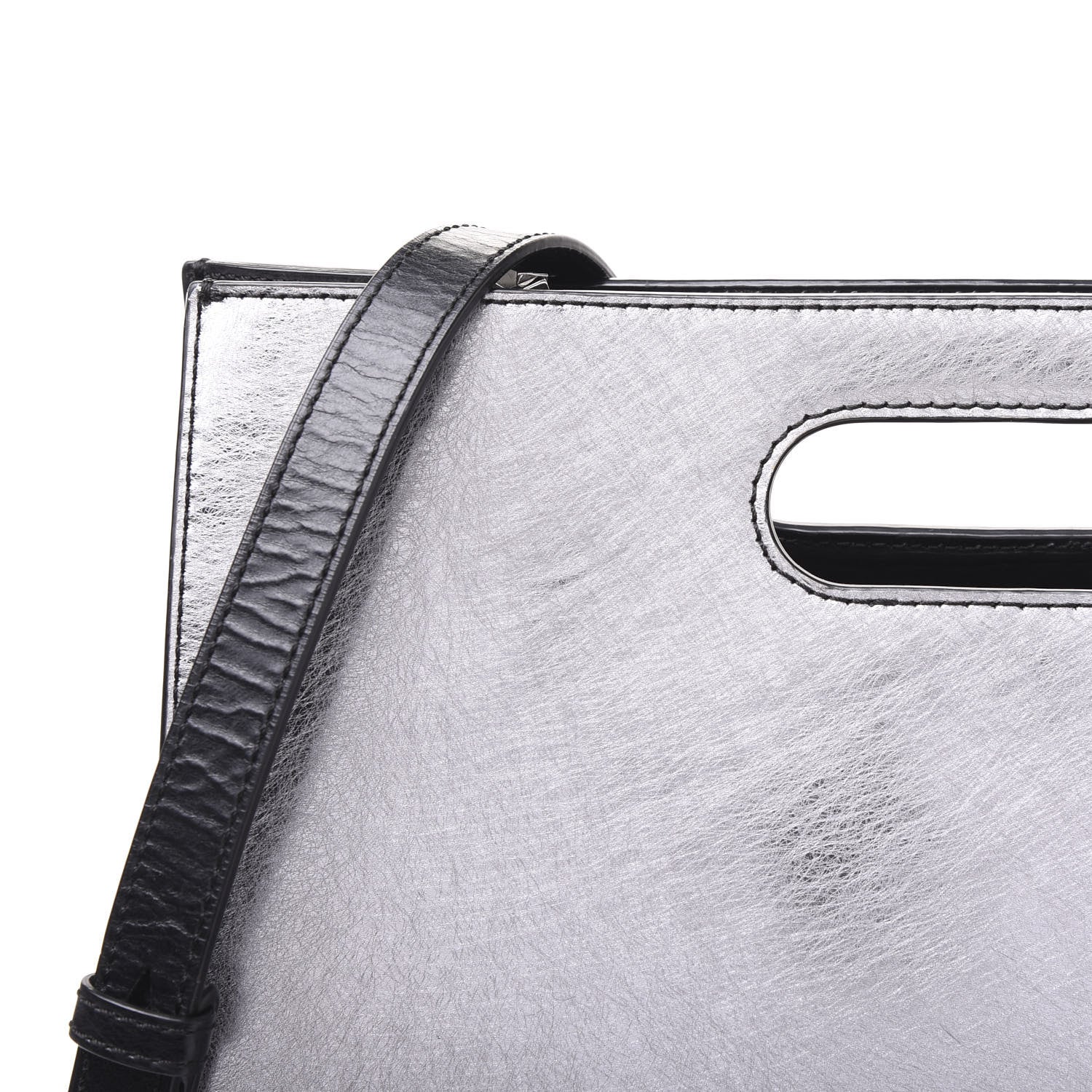 Alexander Wang Metallic Laminated Calfskin Chastity Tote Silver 9 of 9