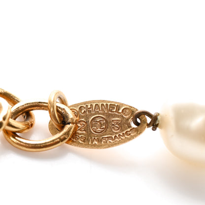Chanel Pearl Multi Strand Choker Necklace Gold 5 of 7