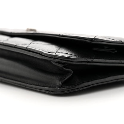 Chanel Aged Calfskin Reissue Wallet On Chain WOC Black 11 of 17