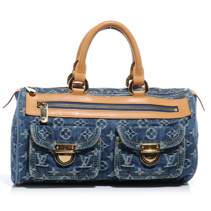 Louis Vuitton Monogram Denim Neo Speedy Blue 1 of 7