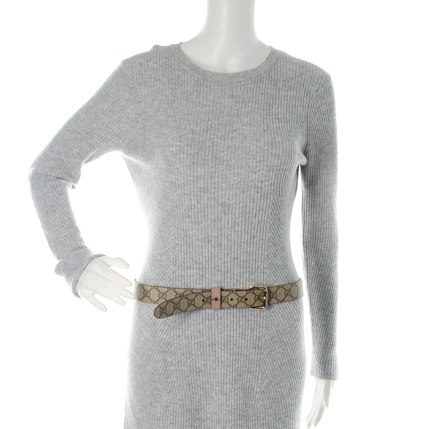 Selleria Calfskin GG Supreme Monogram Reversible 30mm Belt 95 38 Dark Cipria Beige Ebony