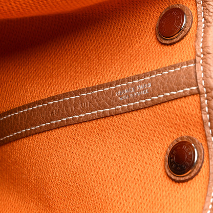 Hermes Toile Negonda Garden Party 30 TPM Ecru Orange Gold 6 of 9
