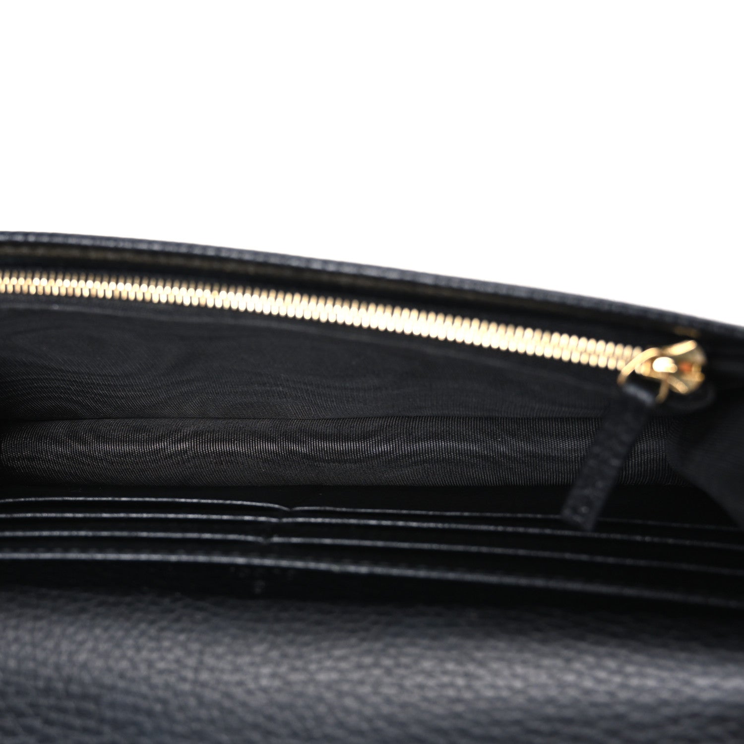 Gucci Calfskin Mini GG Marmont Chain Wallet Black 5 of 9