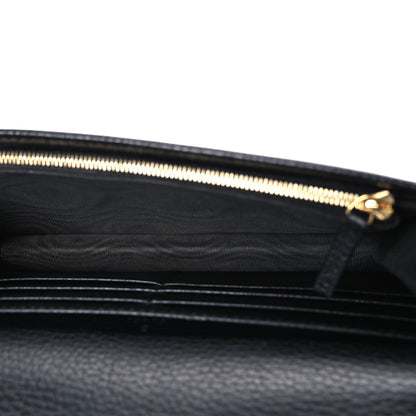 Gucci Calfskin Mini GG Marmont Chain Wallet Black 5 of 9