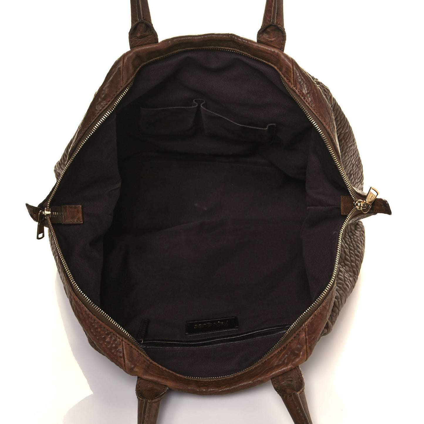 Pebbled Lambskin Medium Easy Sac Brown