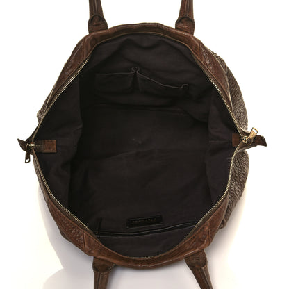 Saint Laurent Pebbled Lambskin Medium Easy Sac Brown 11 of 15