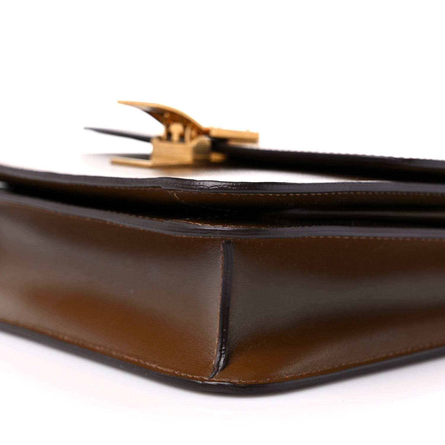 Celine Box Calfskin Teen Classic Box Flap Bag Camel 9 of 10
