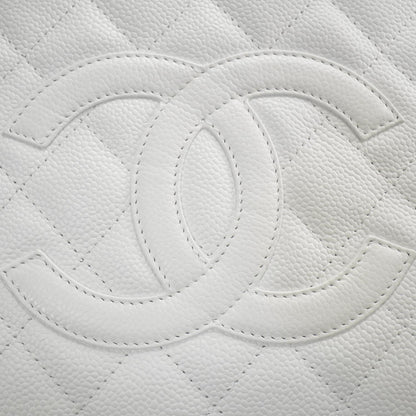Chanel Caviar Petit Shopping Tote PST White 9 of 10