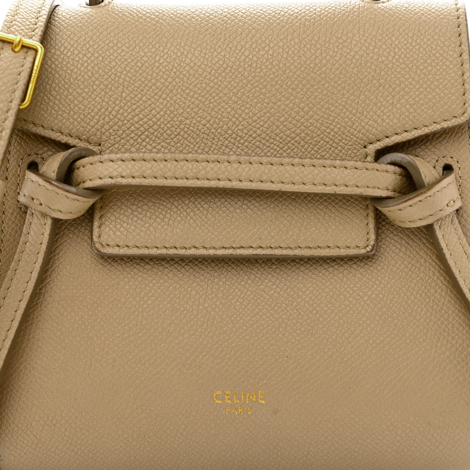 Celine Grained Calfskin Pico Belt Bag Light Taupe 8 of 10