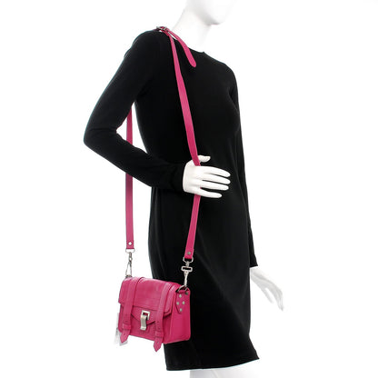 Proenza Schouler Lambskin PS1 Mini Crossbody Bag Peony 2 of 10