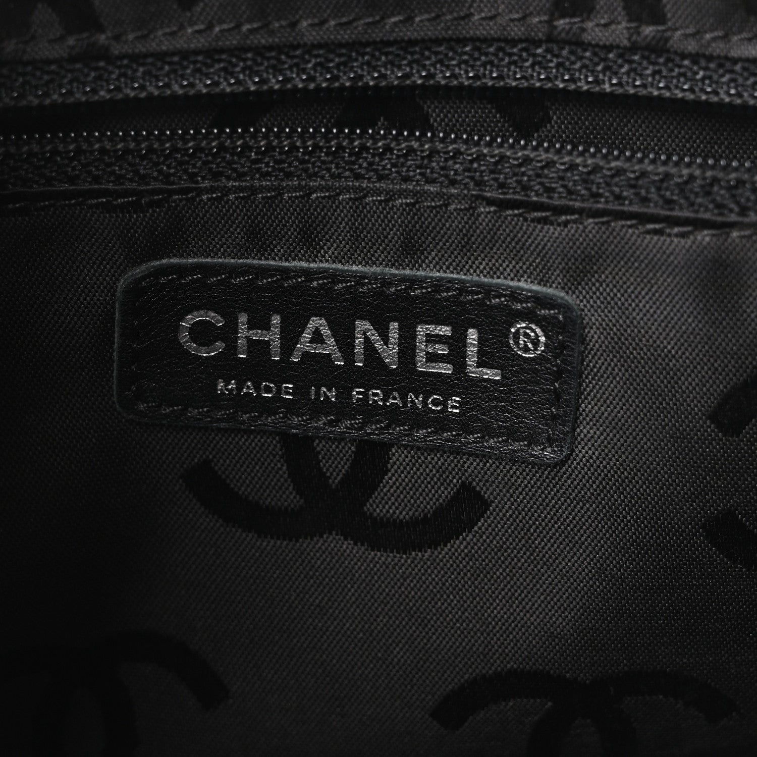 Chanel Calfskin Quilted Large Cambon Bowler Beige Black 6 of 10