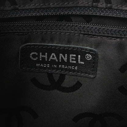 Chanel Calfskin Quilted Large Cambon Bowler Beige Black 6 of 10