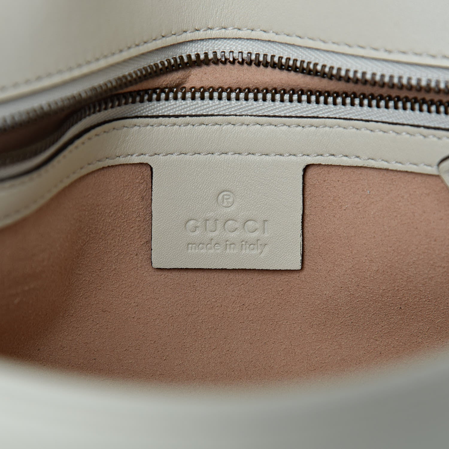 Gucci Calfskin Matelasse Small GG Marmont Shoulder Bag White 6 of 13