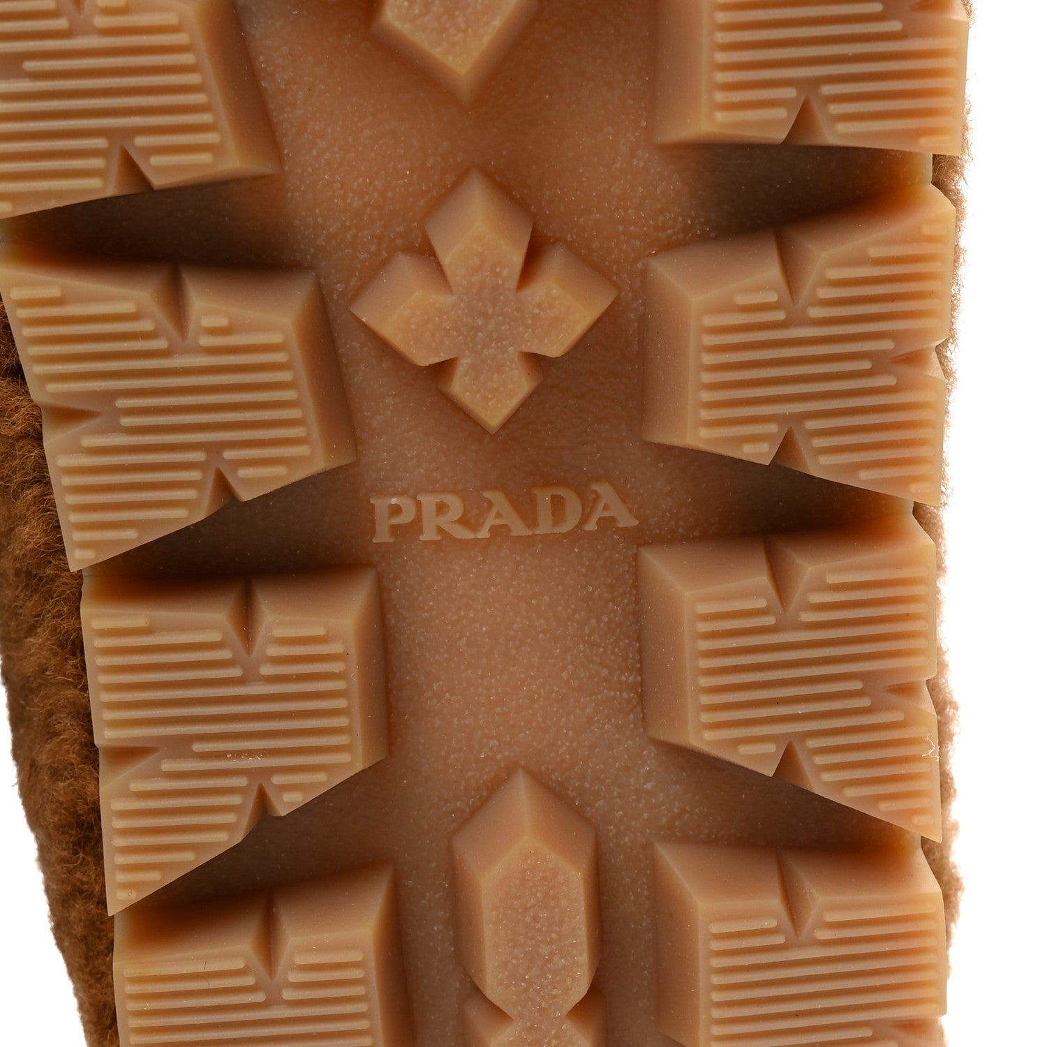 Prada Shearling Ankle Boots 36.5 Caramel 7 of 10