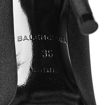 Balenciaga Jersey Crepe Extreme Pointed Toe Knife Booties 36 Black 6 of 6
