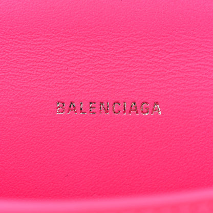 Balenciaga Shiny Box Calfskin Hourglass Top Handle Bag XS Hot Pink 6 of 13