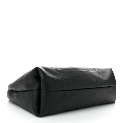 Gucci Grained Calfskin Softbit Maxi Shoulder Bag Black 5 of 10