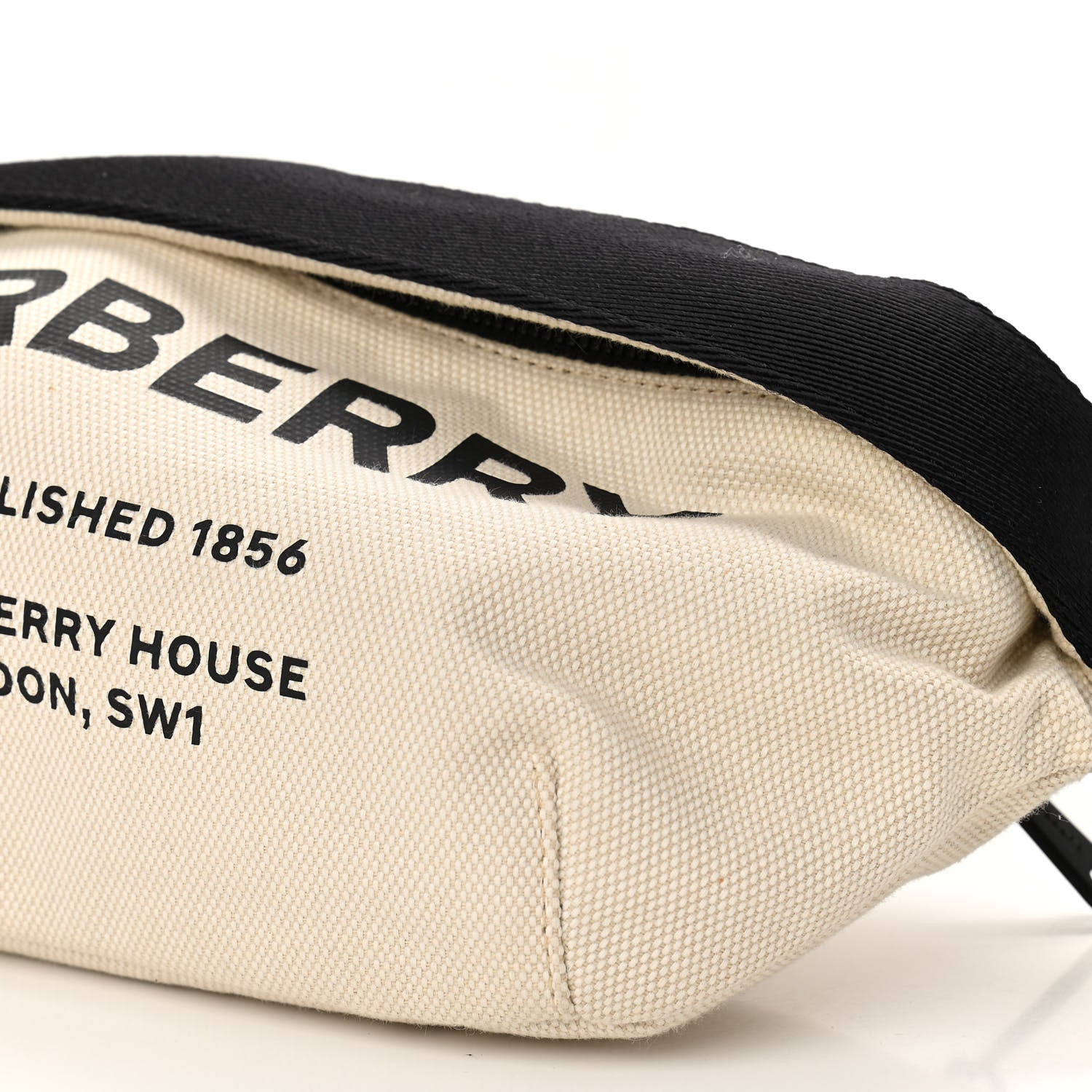Burberry Canvas Horseferry Print Medium Sonny Bum Bag Natural Black 9 of 9