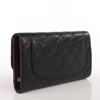 Chanel Caviar Quilted Large Flap Wallet Black 3 of 10