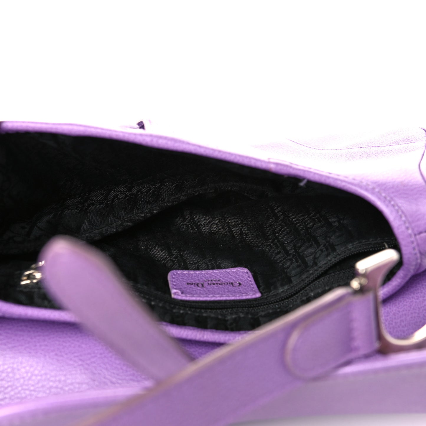 Calfskin Mini Saddle Bag Light Purple
