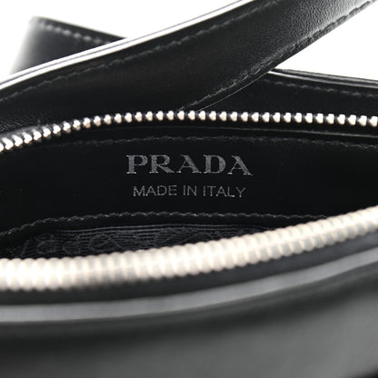 Prada Soft Calfskin Impunture Diagramme Belt Bag Black 7 of 10