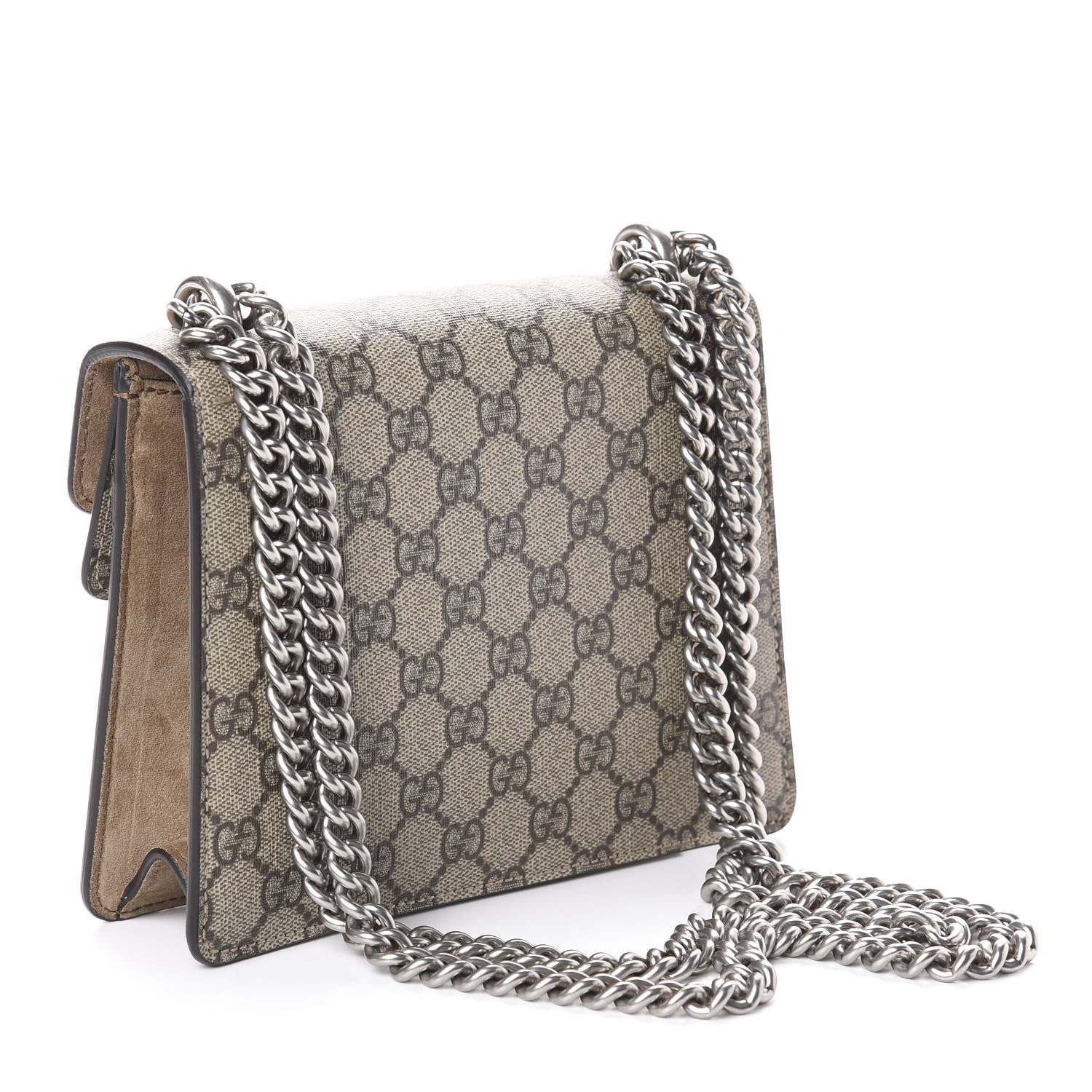 Gucci GG Supreme Monogram Mini Dionysus Shoulder Bag Taupe 3 of 11