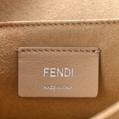 Fendi Vitello Liberty Japanese Blossom Scalloped Studded Grommet Kan I Shoulder Bag Nebula Multicolor 6 of 8