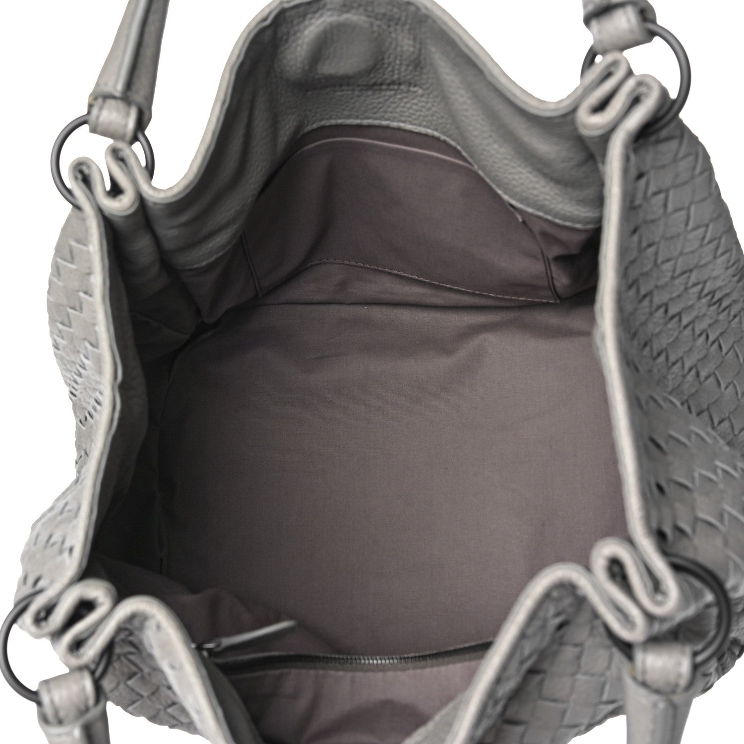 Bottega Veneta Nappa Intrecciato Parachute Bag Grey 4 of 7
