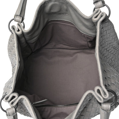 Bottega Veneta Nappa Intrecciato Parachute Bag Grey 4 of 7
