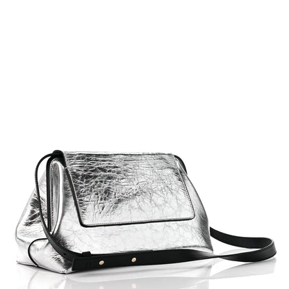 Chloe Metallic Calfskin Penelope Clutch Silver 3 of 11