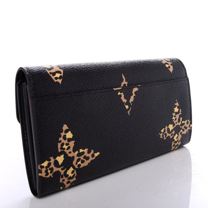 Louis Vuitton Monogram Giant Jungle Sarah Wallet Black 3 of 8