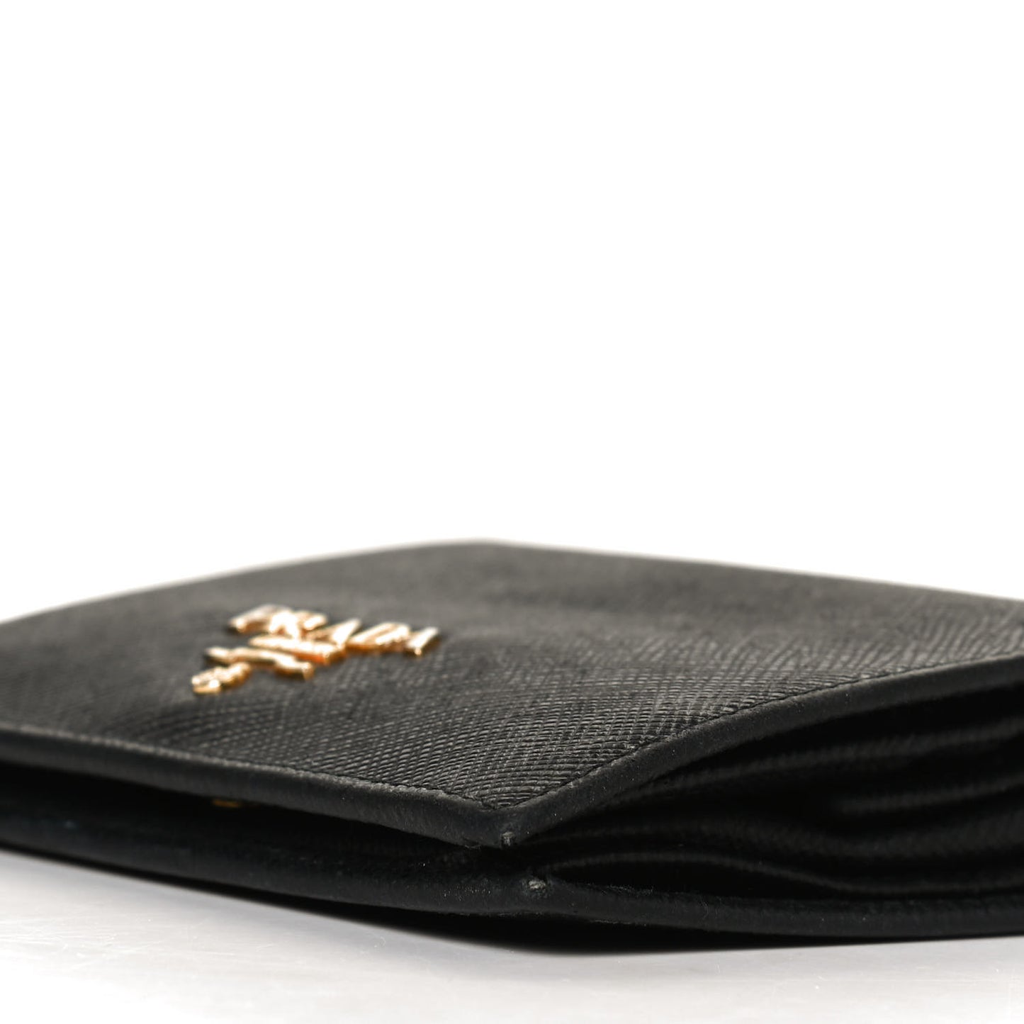 Saffiano Metal Bi-Fold Wallet Black