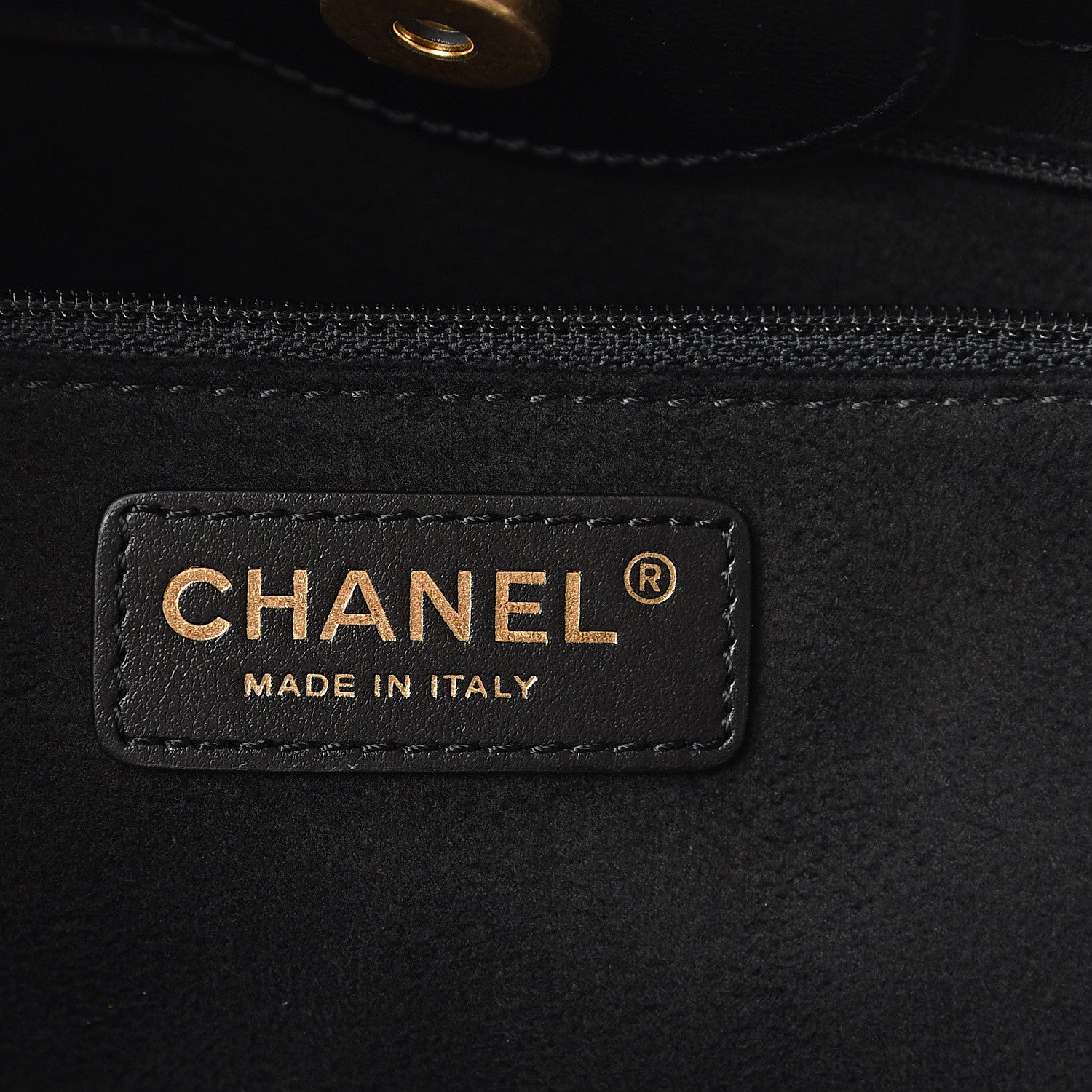 Chanel Caviar Small Studded Deauville Tote Black 5 of 9
