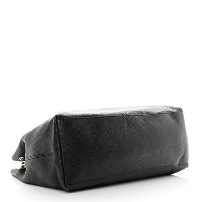 Gucci Pebbled Calfskin Large Soho Chain Shoulder Bag Black 4 of 14