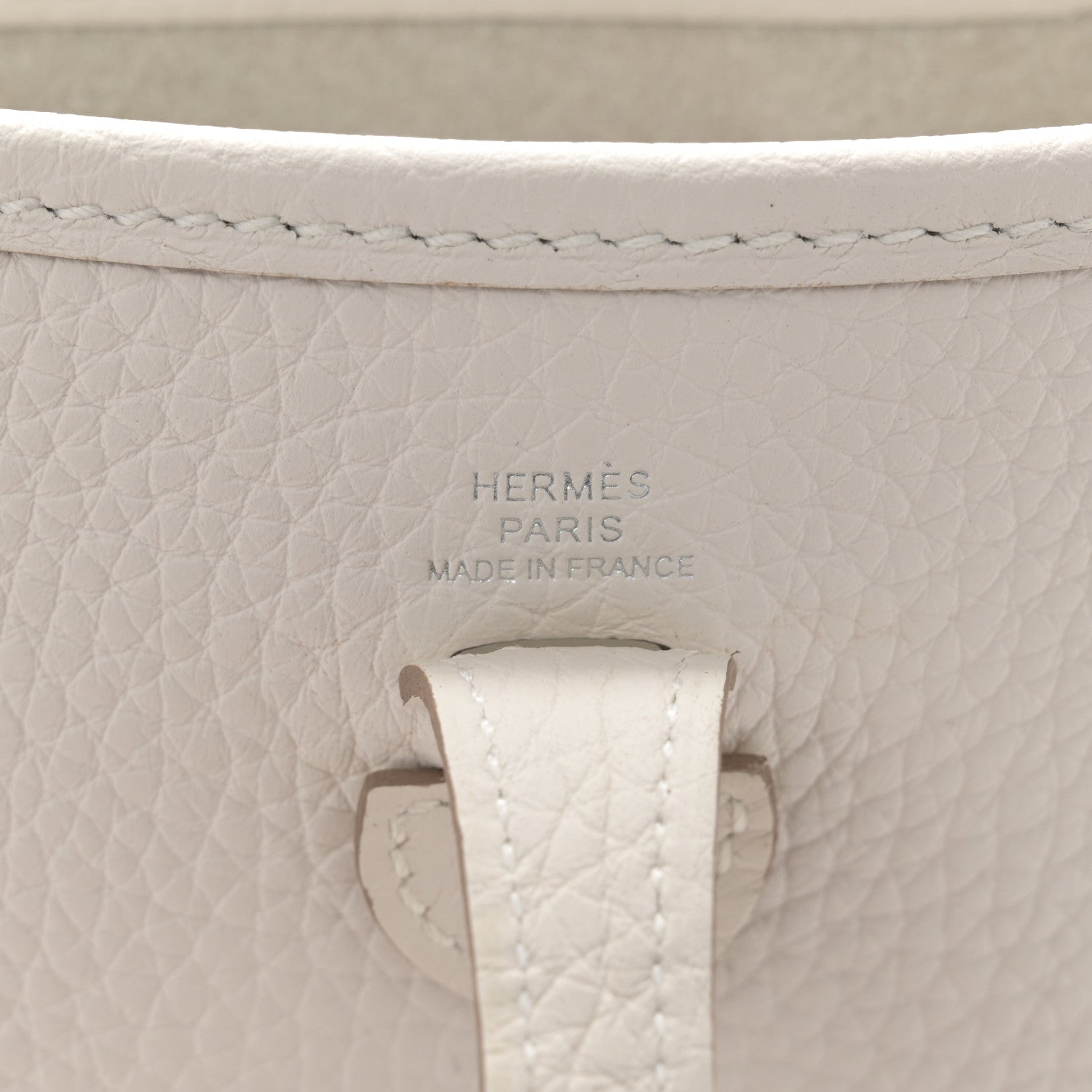 Hermes Taurillon Clemence Amazone Evelyne TPM Gris Pale 6 of 11