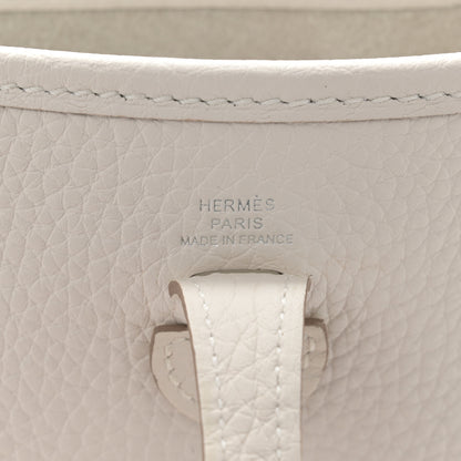 Hermes Taurillon Clemence Amazone Evelyne TPM Gris Pale 6 of 11