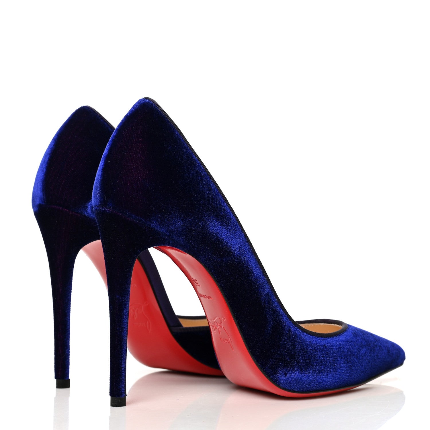 Christian Louboutin Veau Velours Iriza 100 Pumps 35 Blueberry 4 of 7