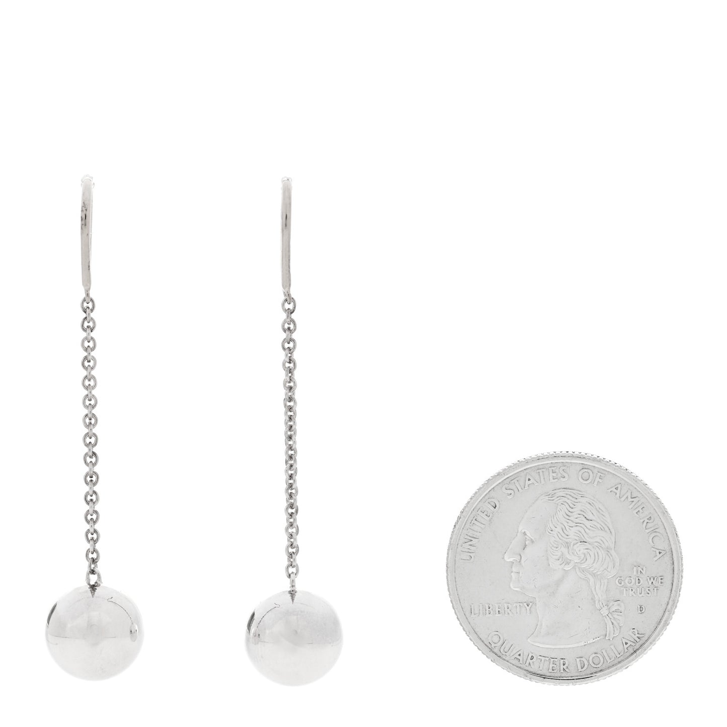 Sterling Silver 10mm HardWear Ball Drop Earrings