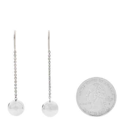 Tiffany Sterling Silver 10mm HardWear Ball Drop Earrings 2 of 4