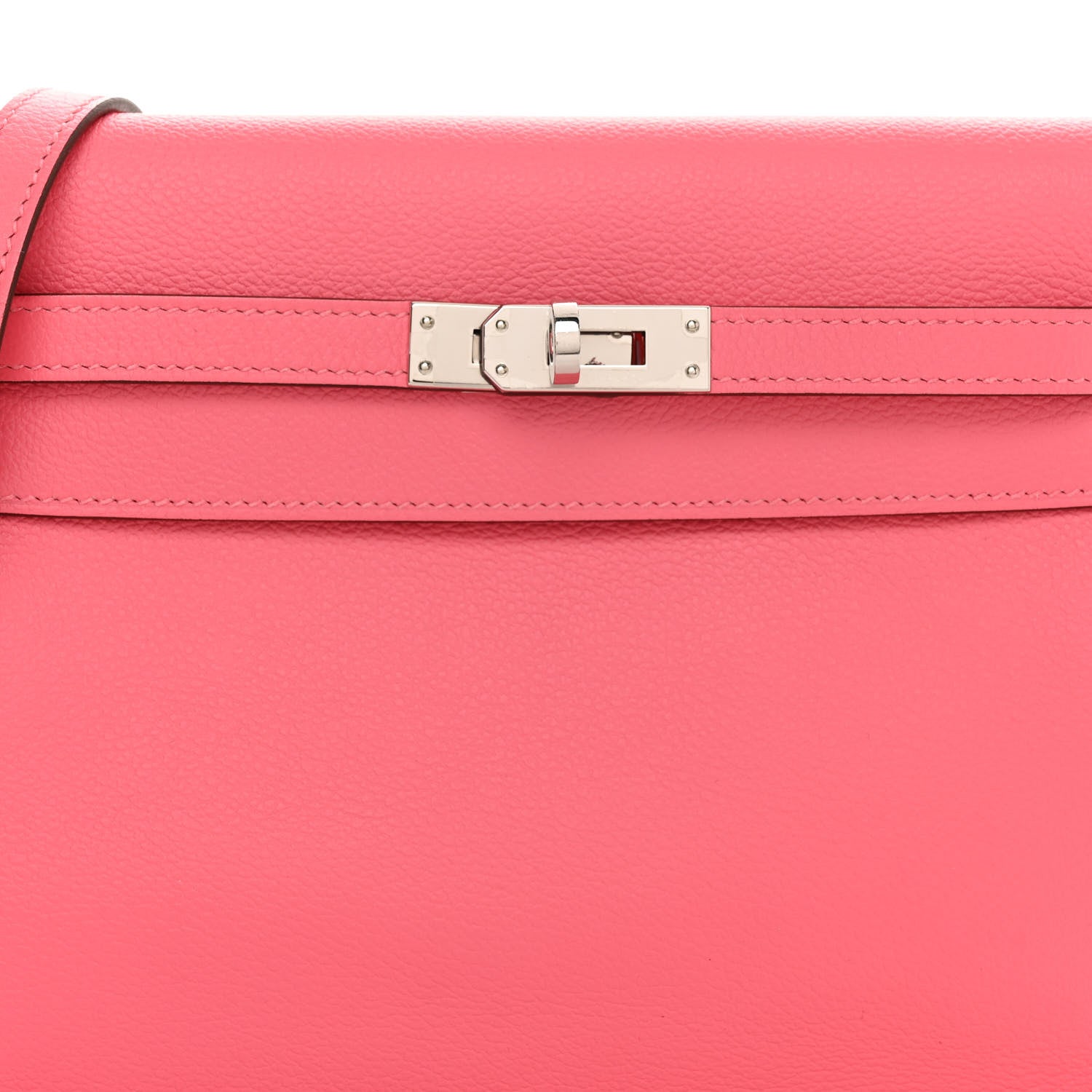 Hermes Evercolor Kelly Danse II Belt Bag Rose Azalee 8 of 10
