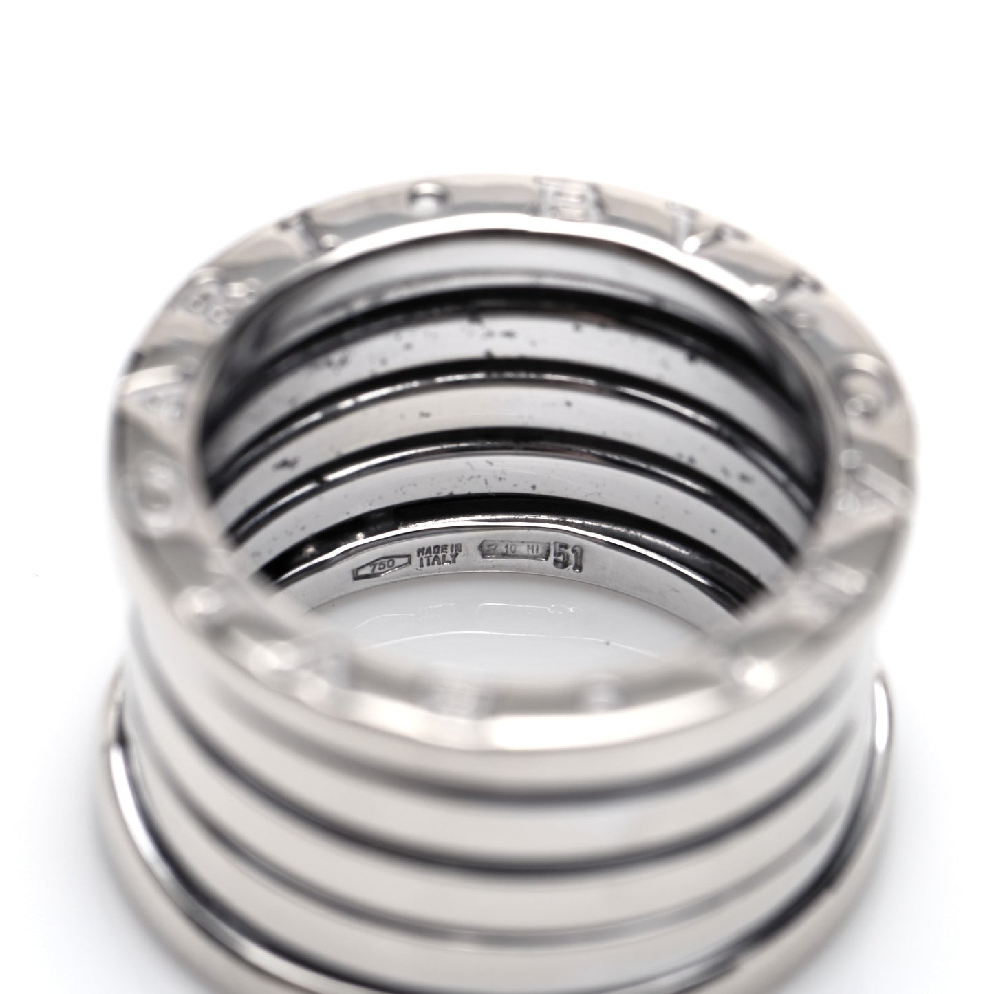 18K White Gold B.Zero1 Five-Band Ring 51 5.75