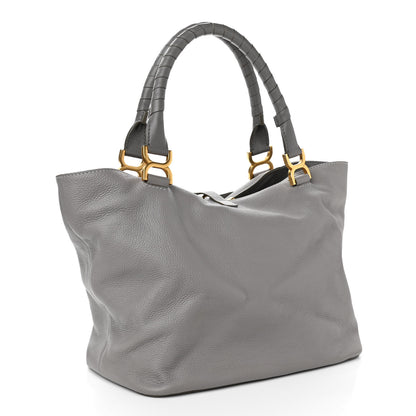Chloe Calfskin Large New Marcie Tote Cashmere Grey 2 of 11