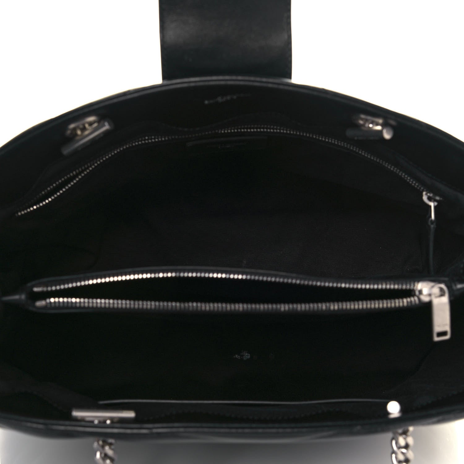 Saint Laurent Calfskin Y Quilted Monogram Large Loulou Shopper Black 5 of 16