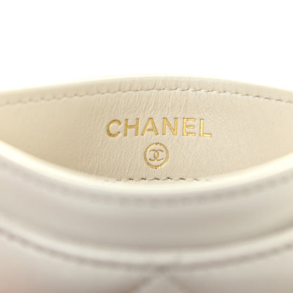 Chanel Lambskin Quilted Chanel 19 Card Holder Light Beige 6 of 8